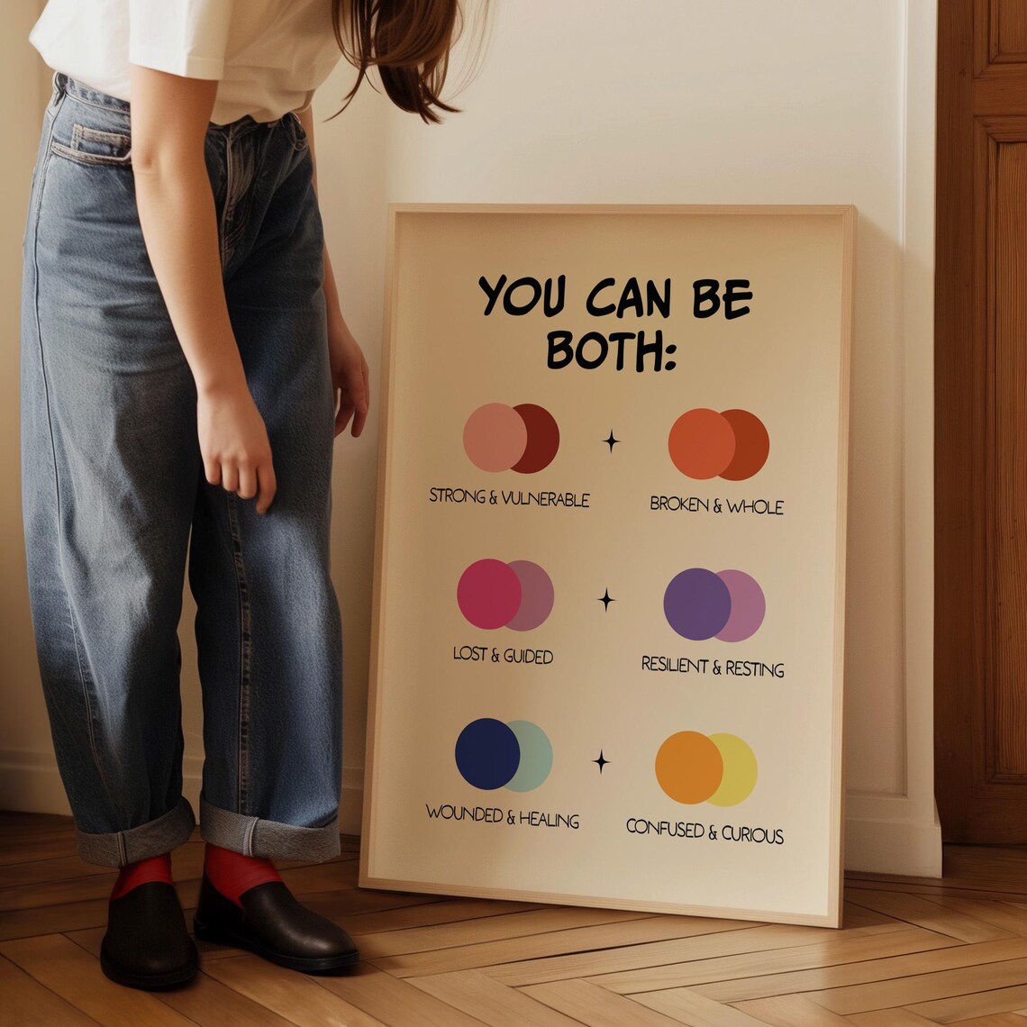 You Can Be Both, Therapy Office Decor Art Print - Image 2