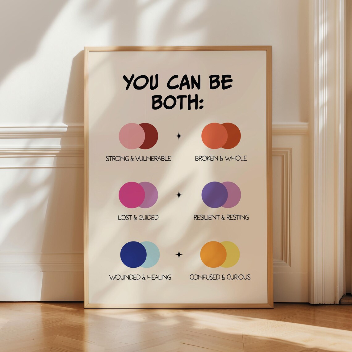 You Can Be Both, Therapy Office Decor Art Print