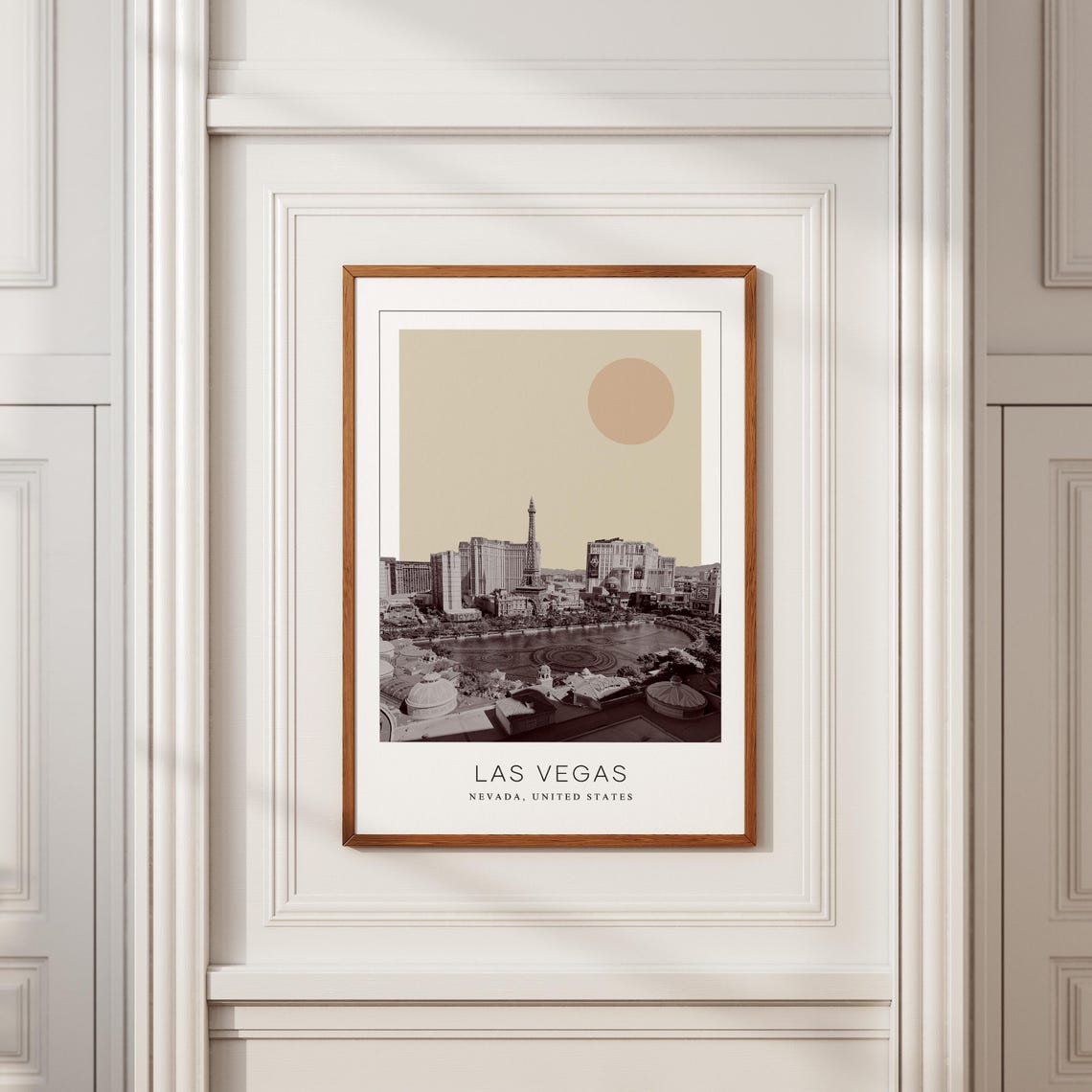 Las Vegas Nevada Casino Strip Skyline Minimalist Travel Poster - Image 2