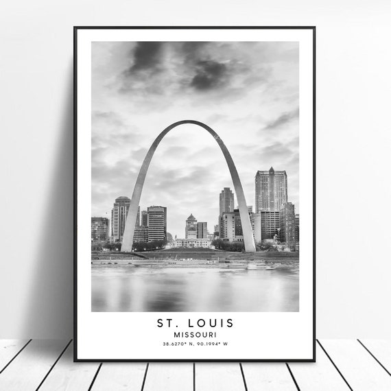 St Louis Missouri Minimalist Travel Poster Print