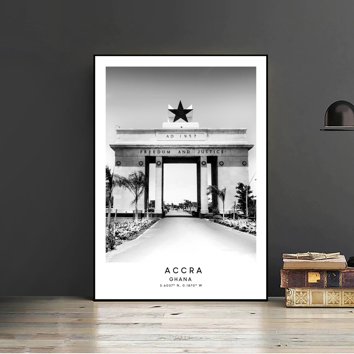 Accra Minimalist Travel Poster, Ghana Wall Art - Image 2