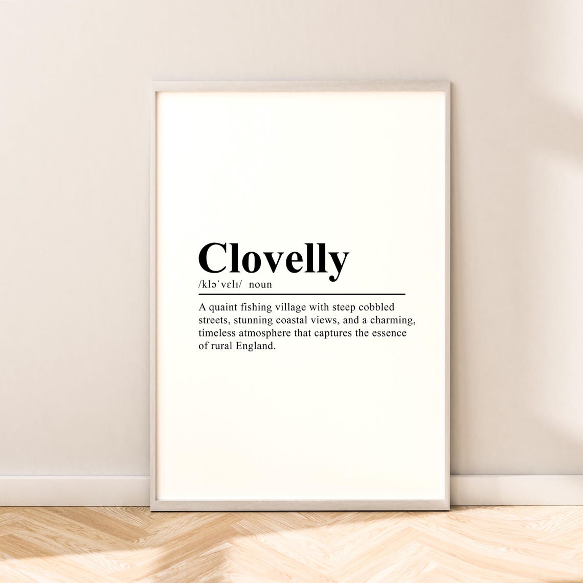 Clovelly England Print Clovelly Wall Art Clovelly Travel Print Clovelly Poster Minimalist Clovelly Print Clovelly Art Dcor Clovelly Gift