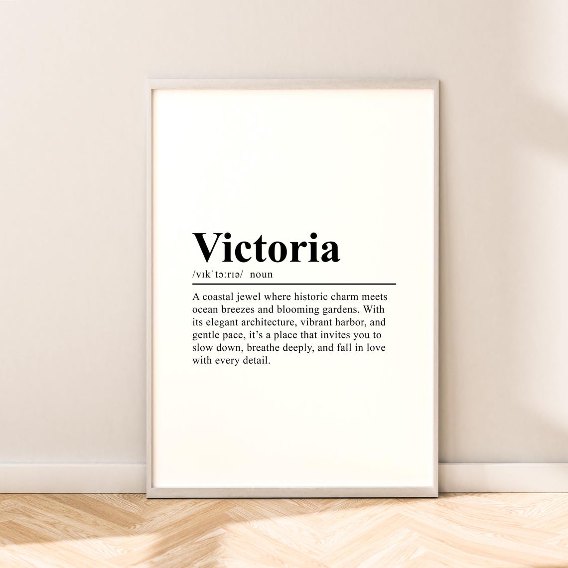 Victoria Canada Travel Print Victoria Wall Poster Victoria Print Victoria Wall Art Victoria Poster Victoria Wall Print Gift Wall Quote