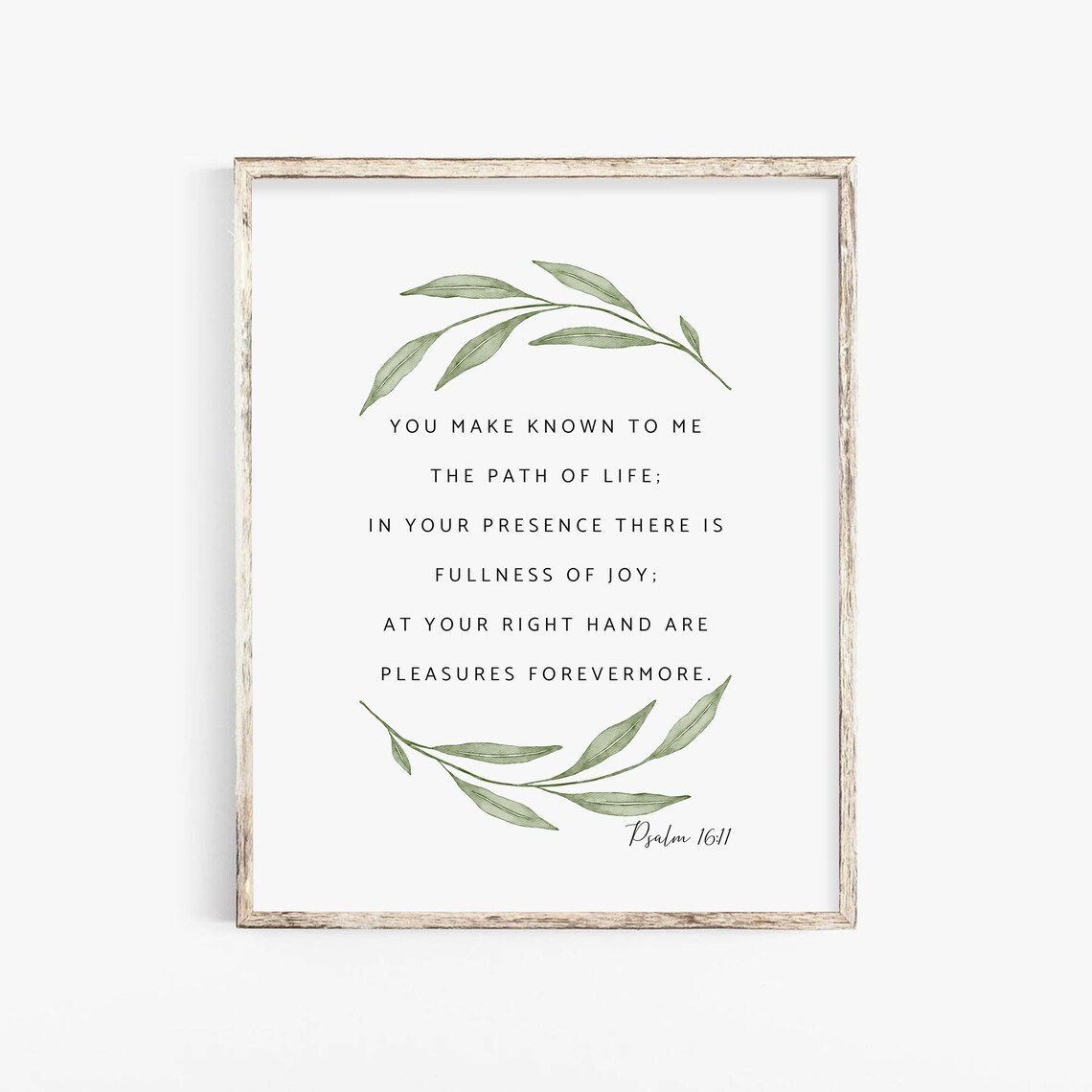 Psalm 1611 Botanical Scripture Poster, Christian Home Decor - Image 2