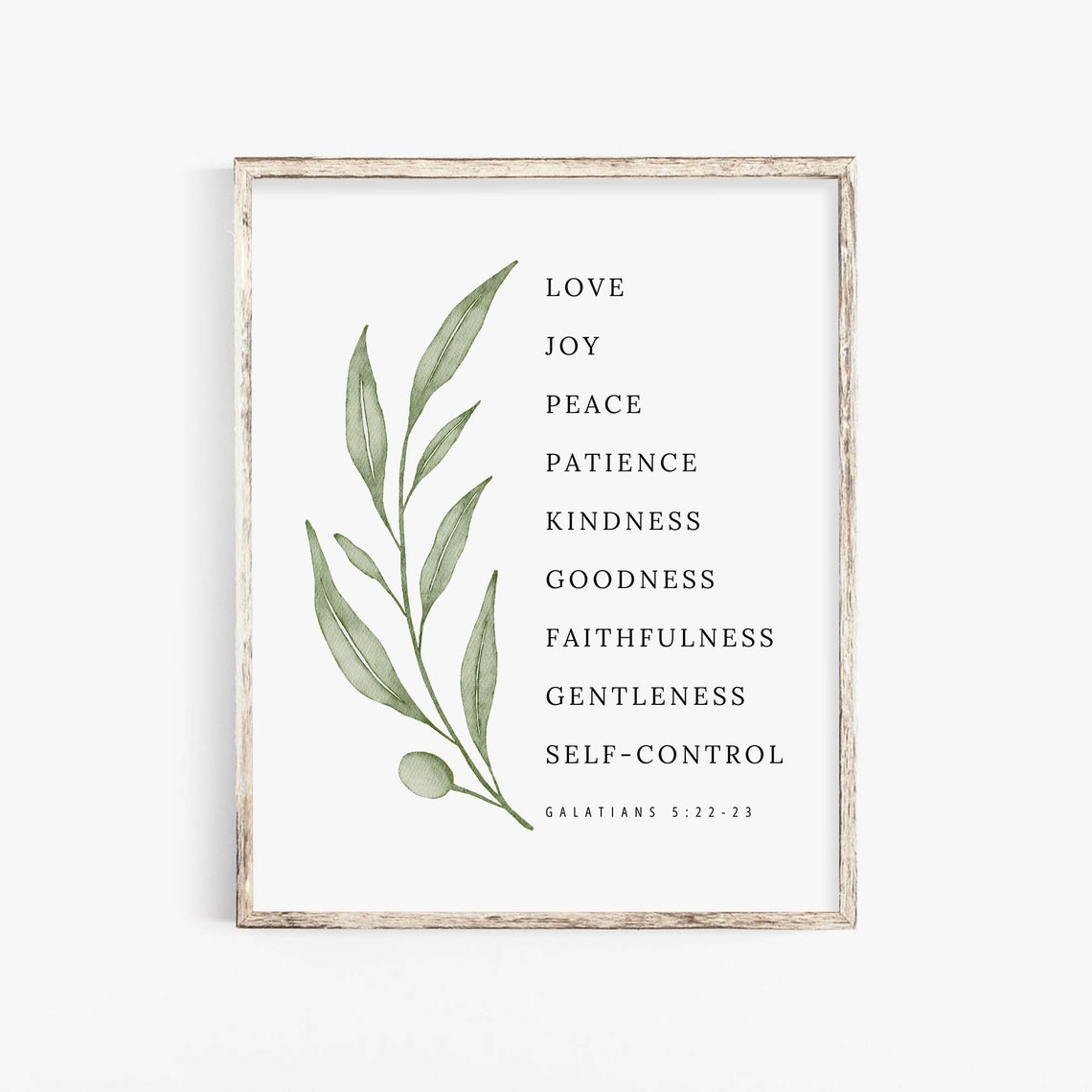 Fruit of the Spirit Scripture Art Print, Botanical - Image 2