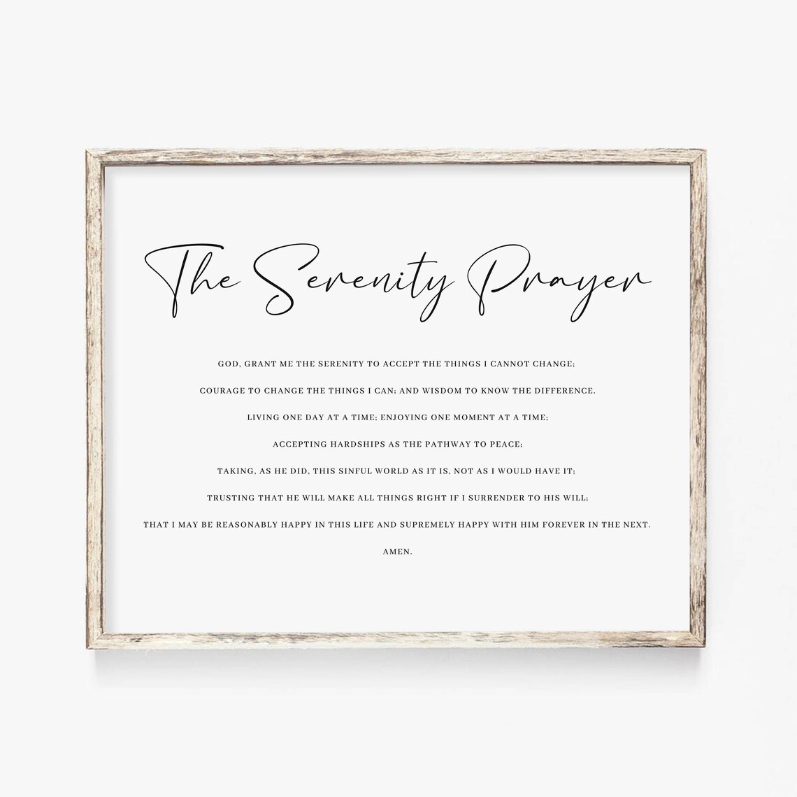 Serenity Prayer Scripture Poster, Christian Wall Art - Image 2