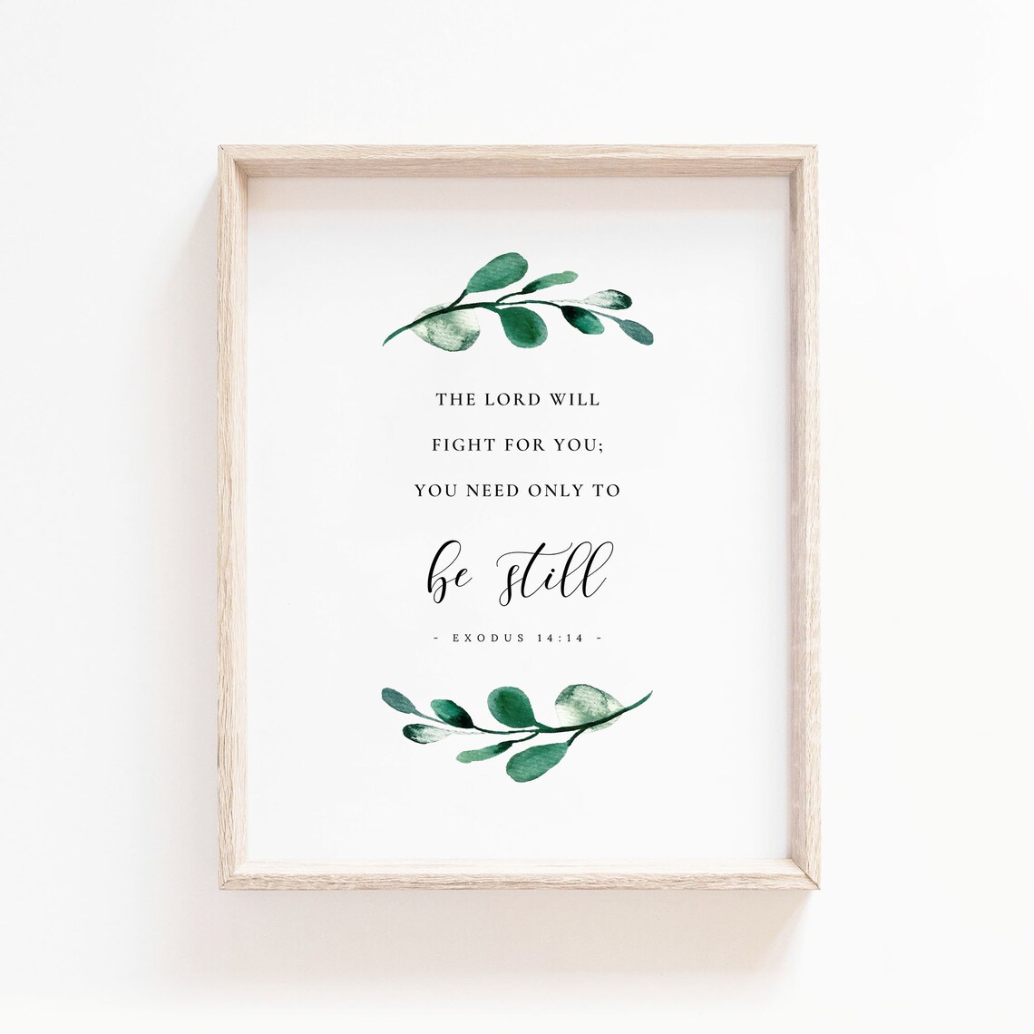 Exodus 1414 Bible Verse, Botanical Scripture