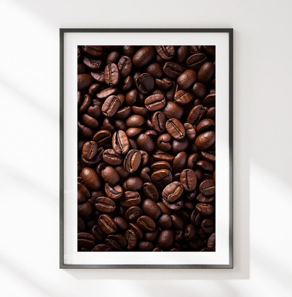Roasted Coffee Beans Coffee Lovers Poster Art Aromatic Elegance Coffee Poster Sophisticated Coffee Art