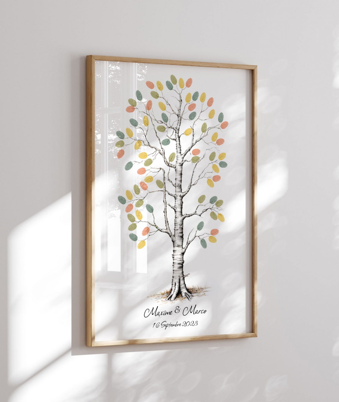 Tree Of Love Guest Book Guest Book Wedding Fingerprint Tree Customizable Guest Book Memorable Guestbook - Image 4
