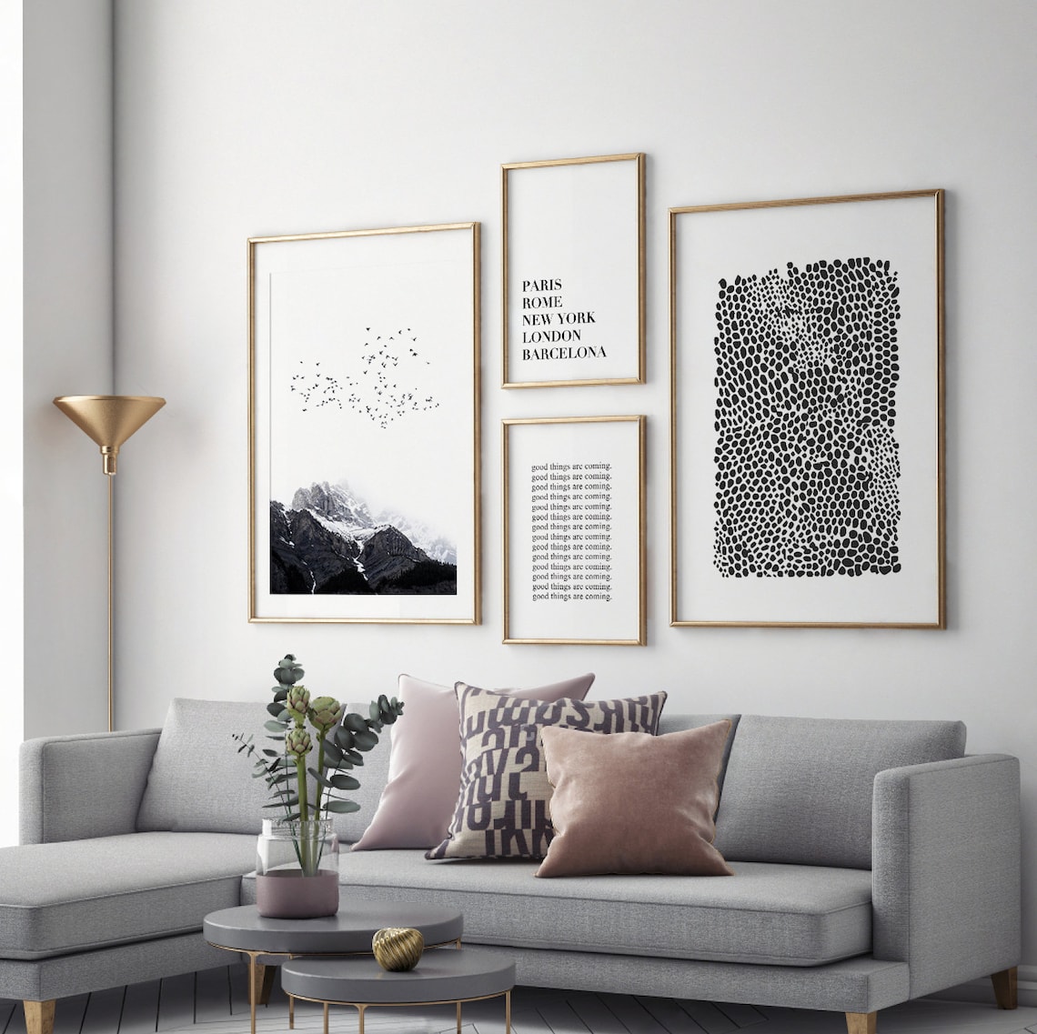 Good Things Are Coming Art Typography Wall Art Things Take Time Poster Motivational Art Print Instant - Image 2
