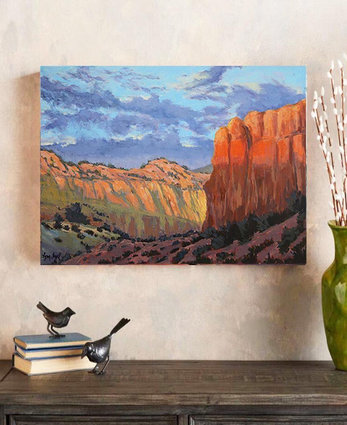 New Mexico Desert Prints On Fine Art Paper Gallery Wrap And Gallery Wrap In Float Frame Ghost Ranch Abiquiu New Mexico - Image 3