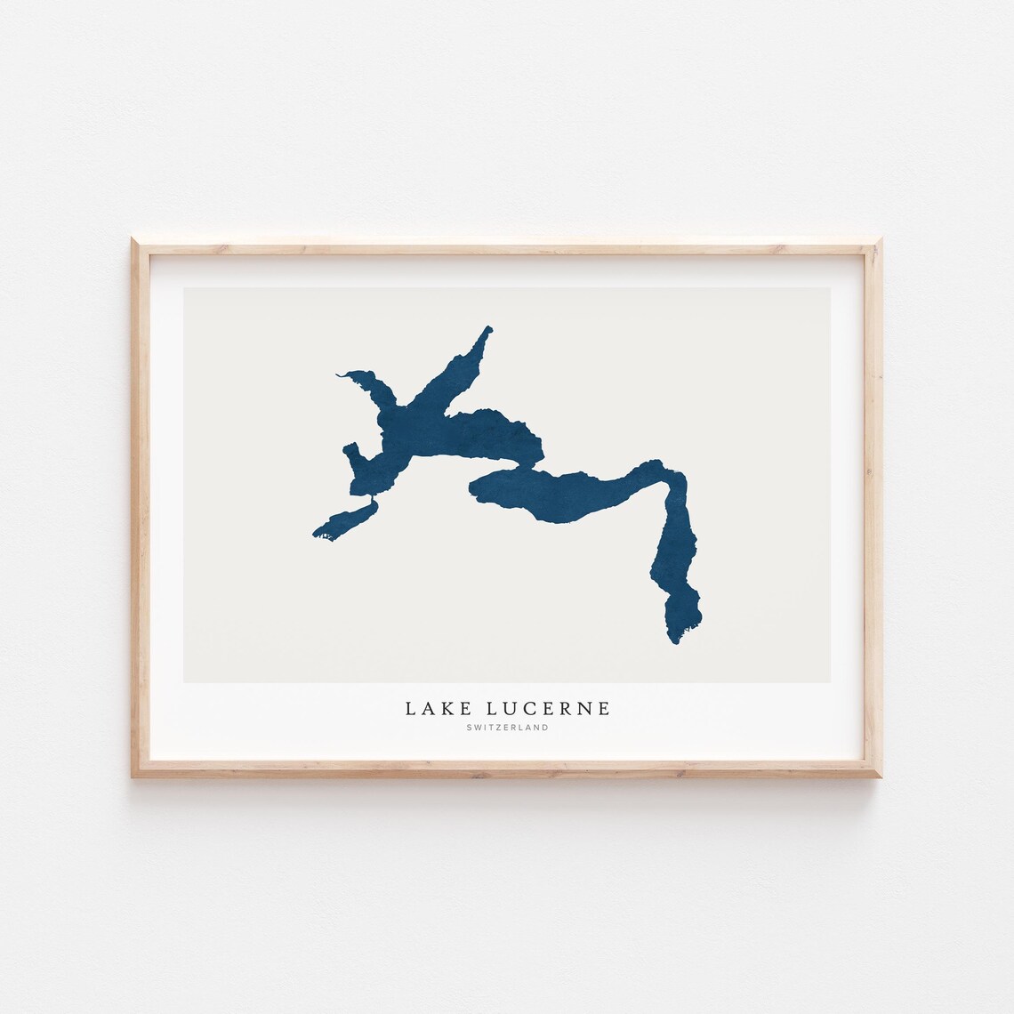 Lake Lucerne Map Poster, Switzerland