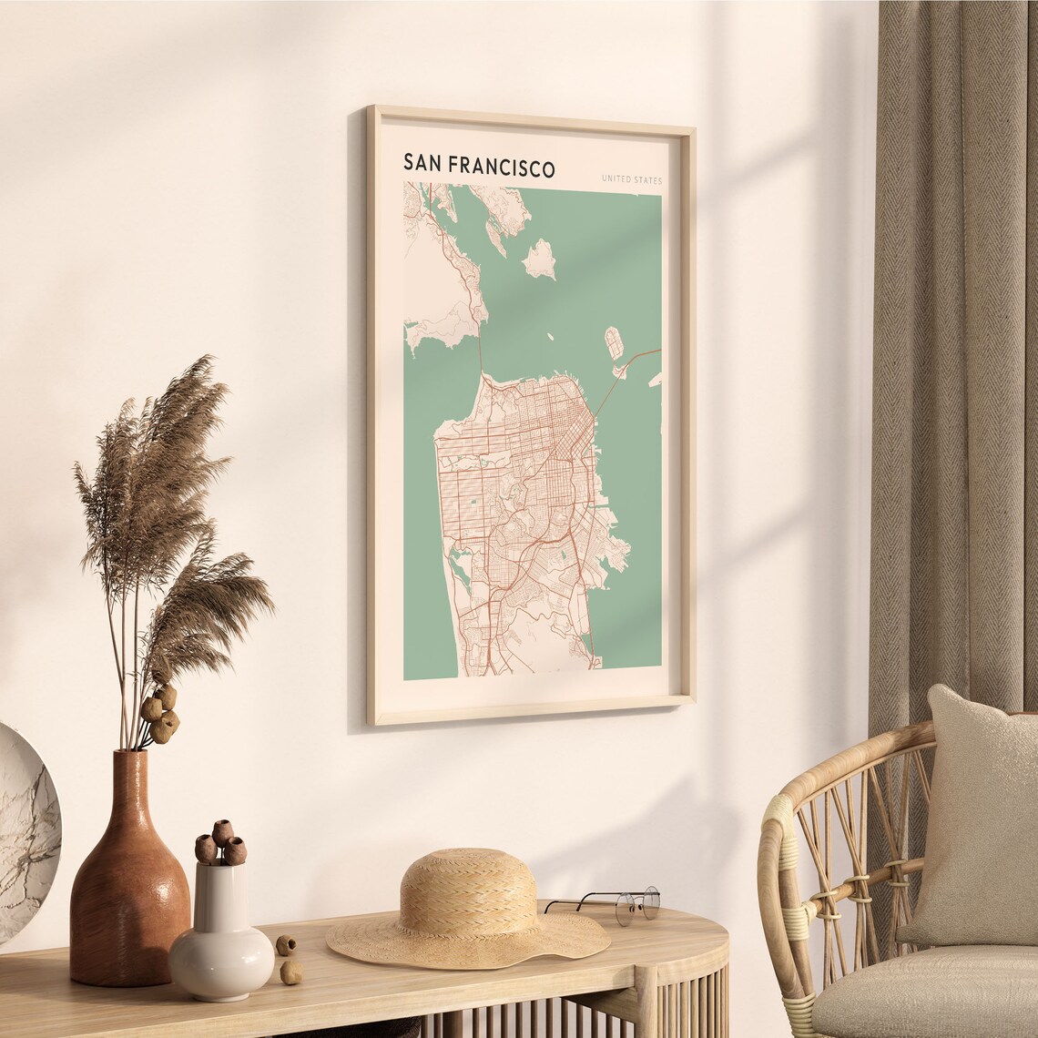 San Francisco Map Poster, California Travel Print - Image 3