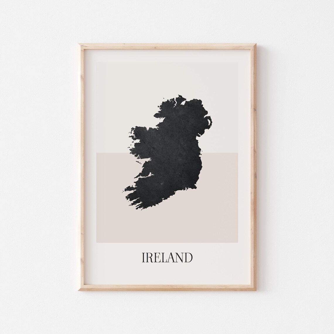 Ireland Map Poster Print Minimalist Boho Wall Art Decor For Home Or Gift