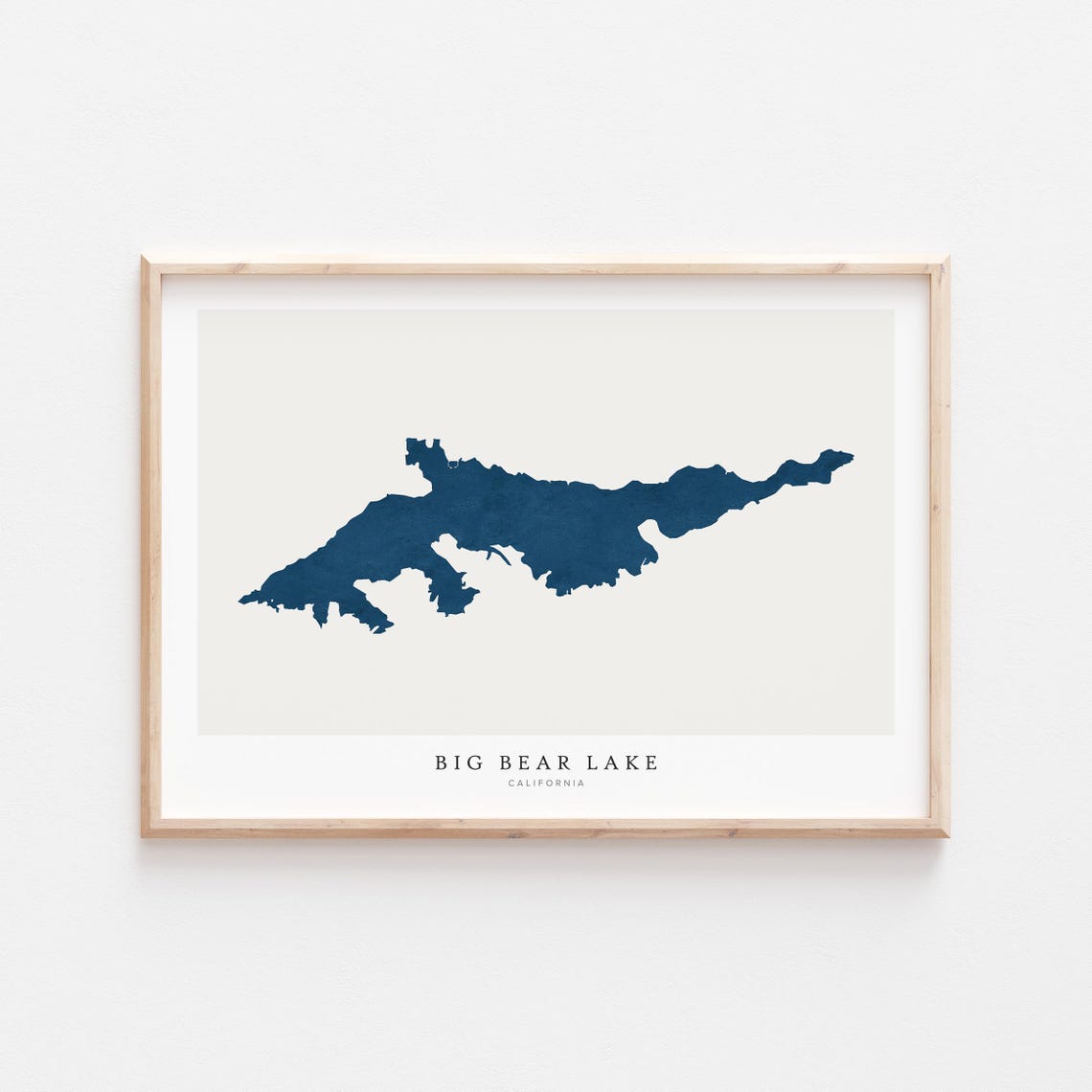 Big Bear Lake Map Poster Print