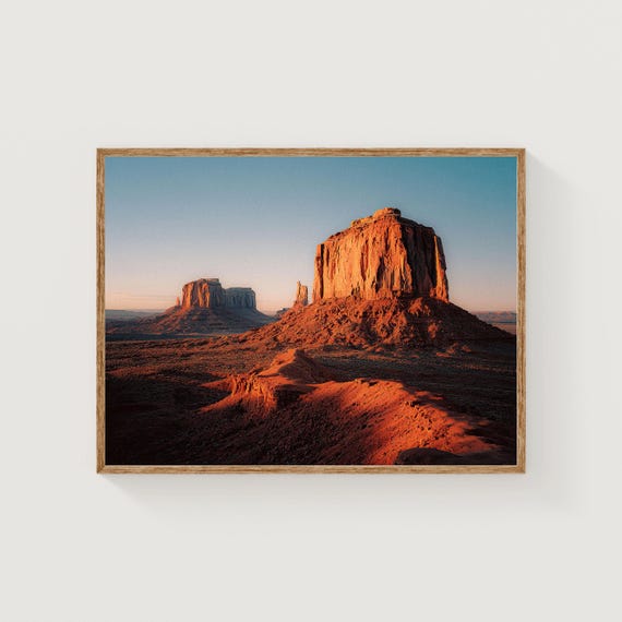 Monument Valley Sunset Print Fine Art Desert Landscape