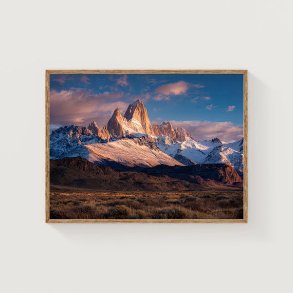 Fitz Roy Sunrise Print Mountain Fine Art Photography