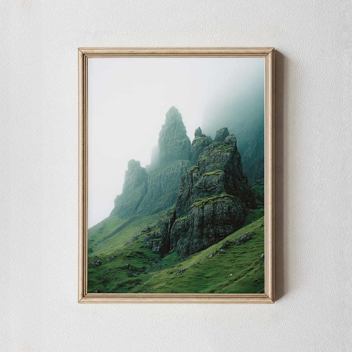 Old Man of Storr Skye Scotland Misty Rock Pinnacles Photography Print