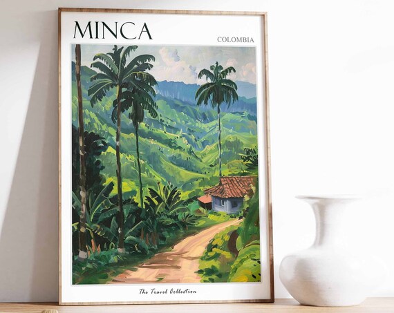 Minca Poster Colombia Travel Print Colombian Decor South America Wall Art