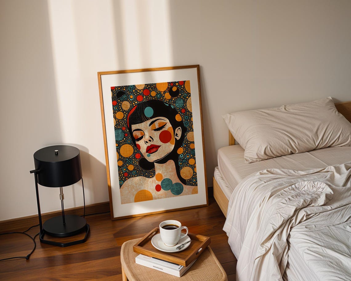Abstract Woman Portrait Pop Art Wall Print Trendy Room Decor Prints Poster Modern - Image 2