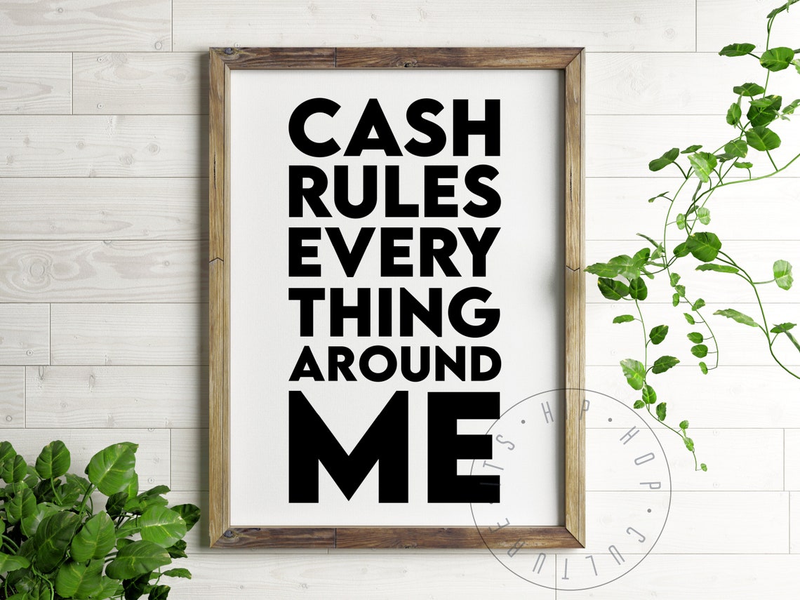 Cash Rules Everything Around Me Wu Tang Clan C.R.E.A.M. Poster - Image 5