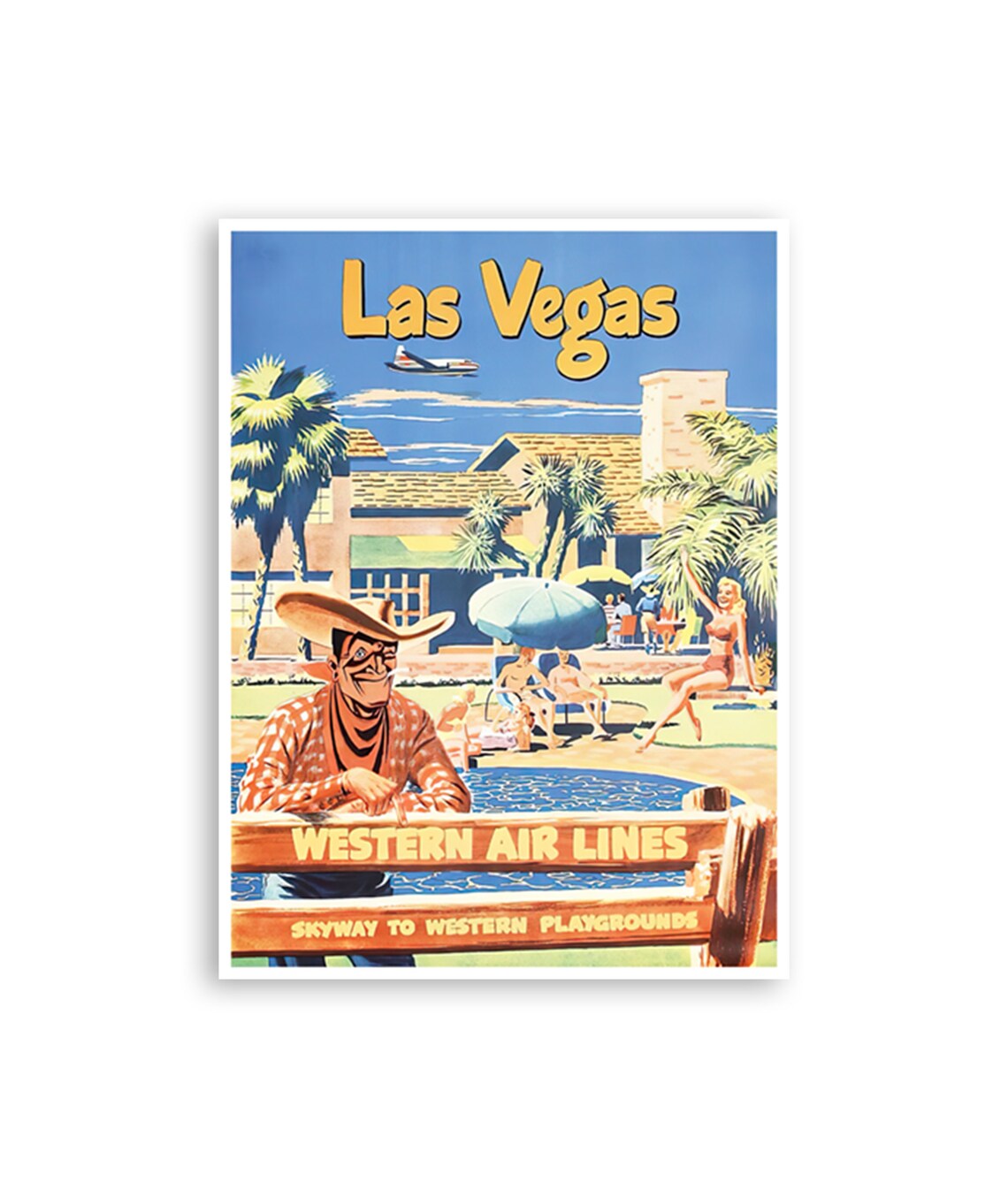 Las Vegas Vintage Travel Poster Art Print