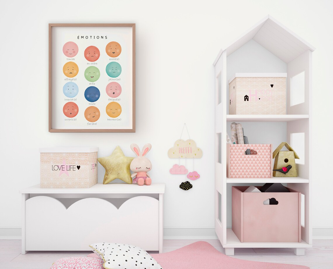 French Classroom Shapes Poster, Educational Playroom Art - Image 2