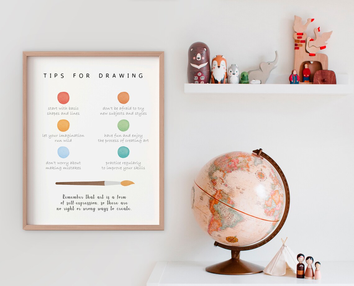 Rainbow Classroom Decor Educational Poster Art Print - Image 3