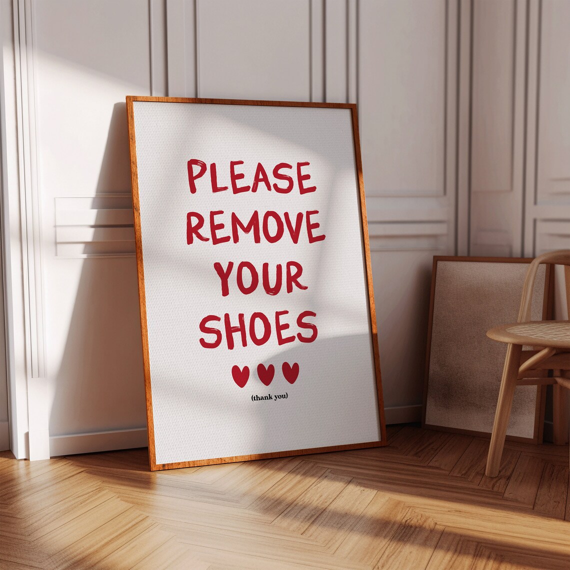 Please Remove Your Shoes Mudroom Wall Art Print
