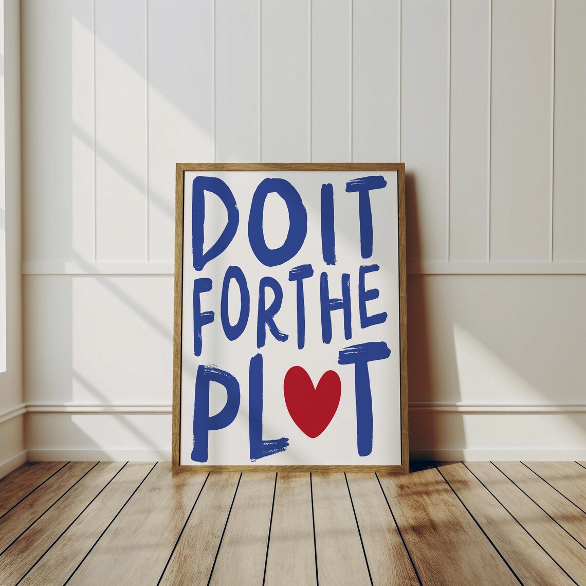 Do It For The Plot Typography Wall Art, Maximalist - Image 3