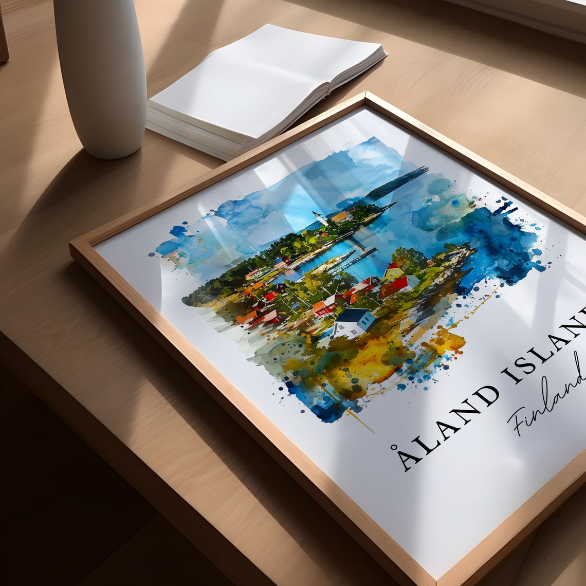 Aland Islands Travel Poster, Finland Wall Gift - Image 5