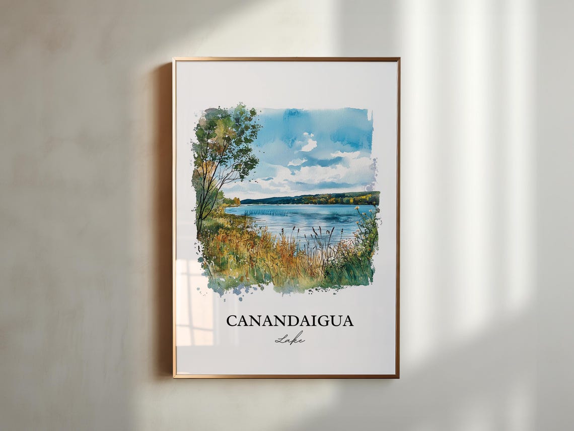 Canandaigua Lake New York Serene Marshy Shore Finger Lakes Poster - Image 5