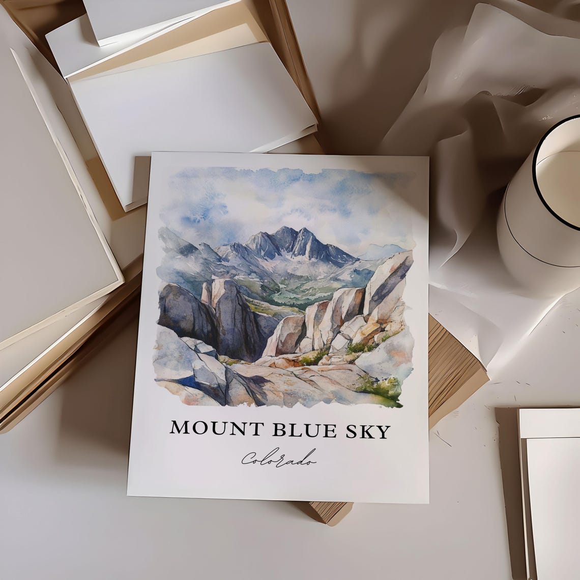 Mount Blue Sky Colorado Majestic Rocky Alpine Summit Peaks Poster - Image 4