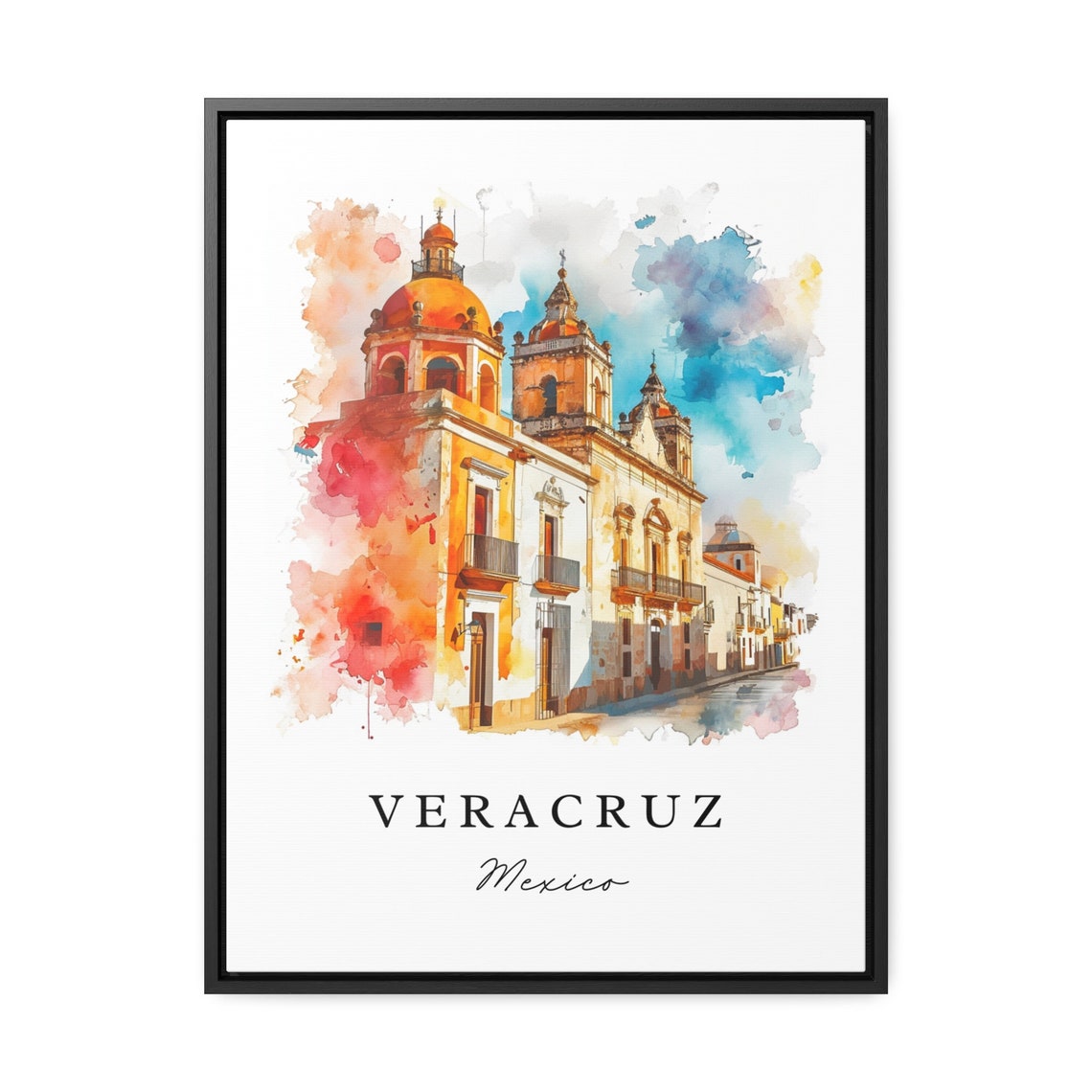 Veracruz Mx Wall Art Mexico Print Wedding Gift Birthday Present Custom Text Perfect - Image 2