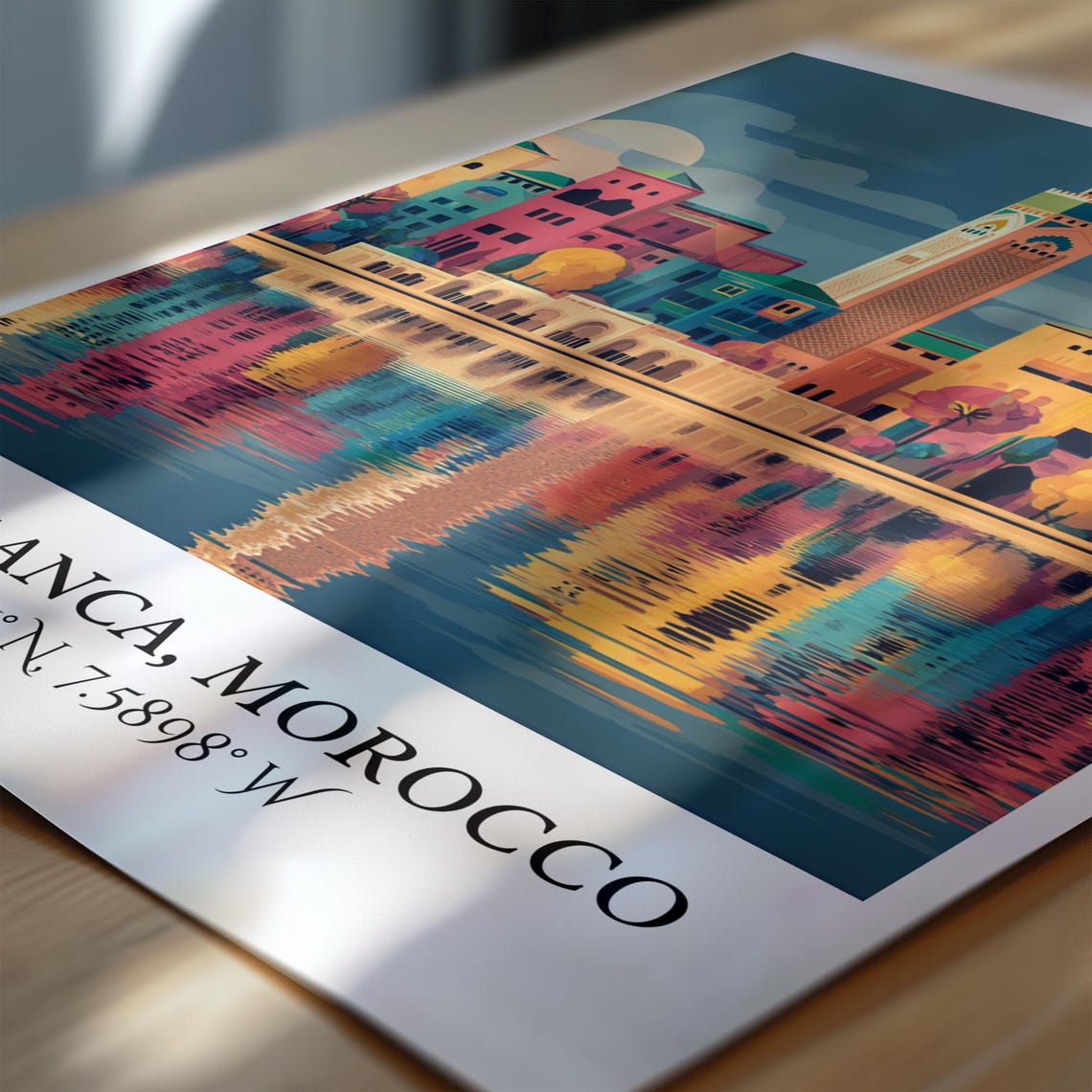 Casablanca Art Retro Travel Morocco Home Decor Gift Prints Housewarming - Image 7