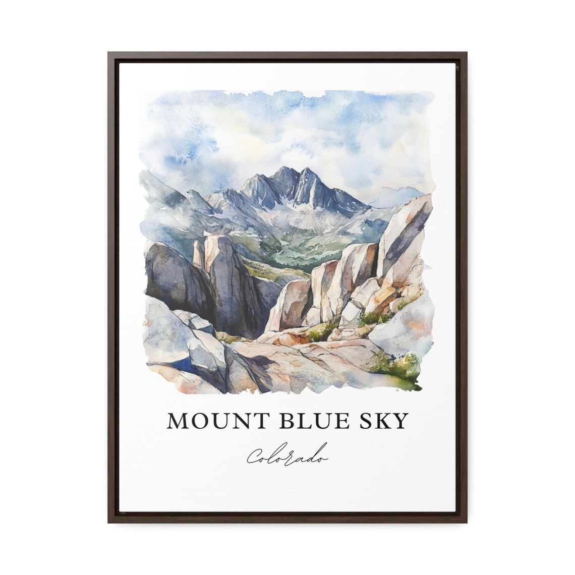 Mount Blue Sky Colorado Majestic Rocky Alpine Summit Peaks Poster - Image 2