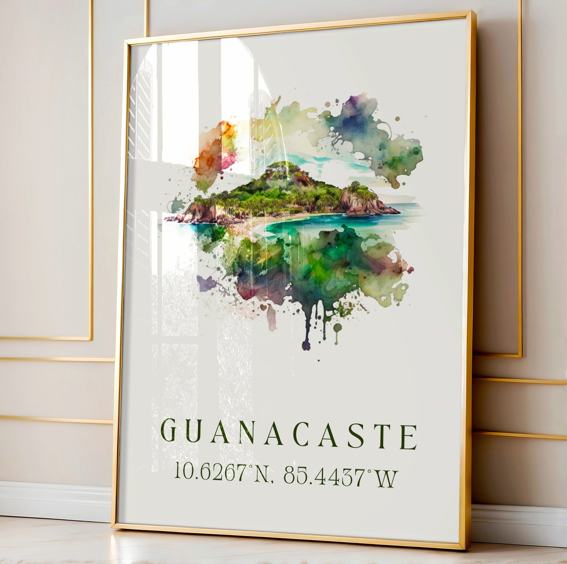 Guanacaste Costa Rica Travel Poster, Peninsula Papagayo - Image 4