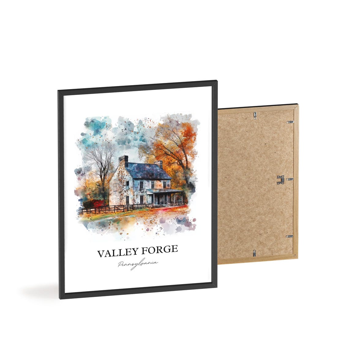 Valley Forge Pennsylvania Historic Old Stone House Art Poster - Image 2
