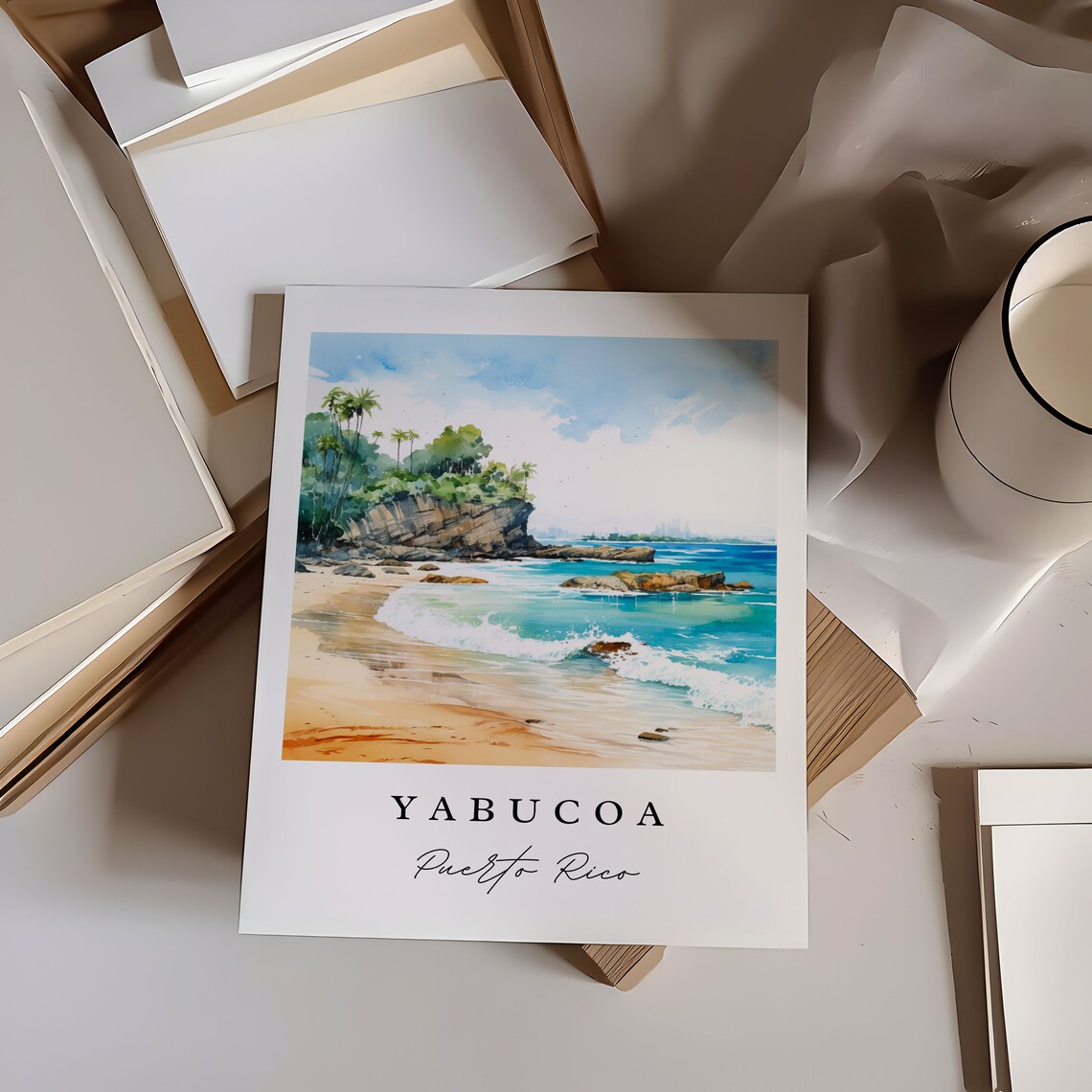 Yabucoa PR Poster Print, Puerto Rico Custom Text - Image 6