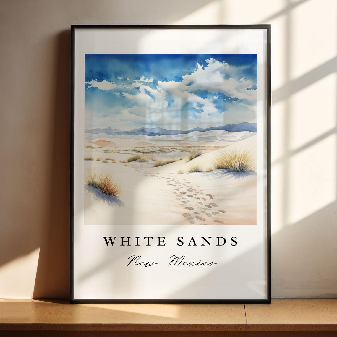 White Sands NM Travel Poster, New Mexico Park - Image 4