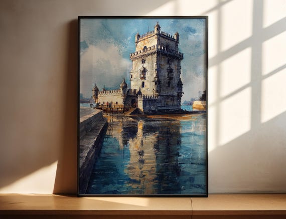 Belm Brazil Watercolor Art Travel Print Artwork Decor Wall
