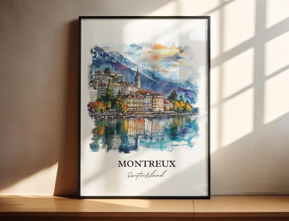 Montreux Home Decor Gift Lovers Art Print