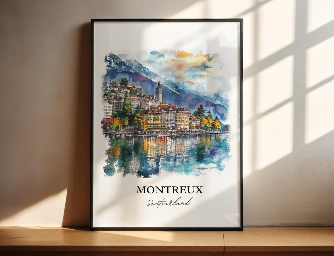 Montreux Home Decor Gift Lovers Art Print