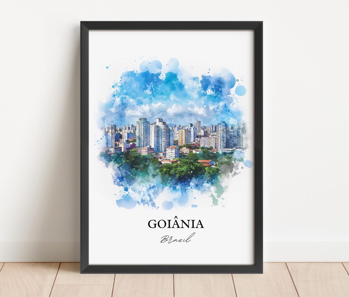Goinia Wall Art Gois State Print Brazil Watercolor Gift Travel Poster Housewarming - Image 6