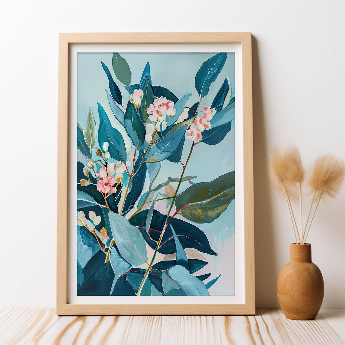 Australian Eucalyptus Bushland Dreams, Botanical Art Print