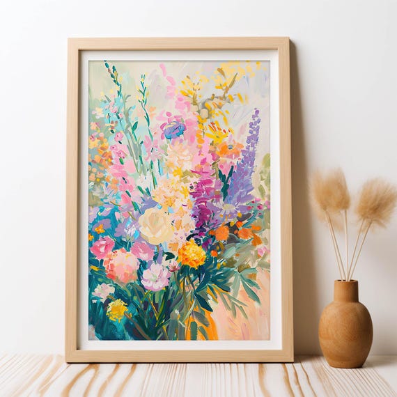 Whispers Of Spring, Matisse-Inspired Floral Art Print