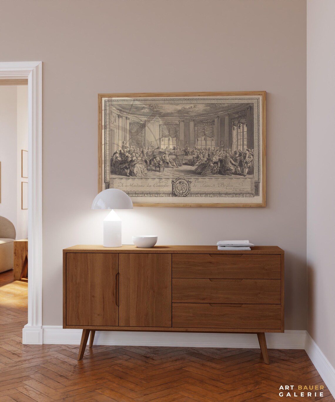 Antoine Jean Duclos Le Concert Rococo Etching French Salon Music Scene Poster - Image 2