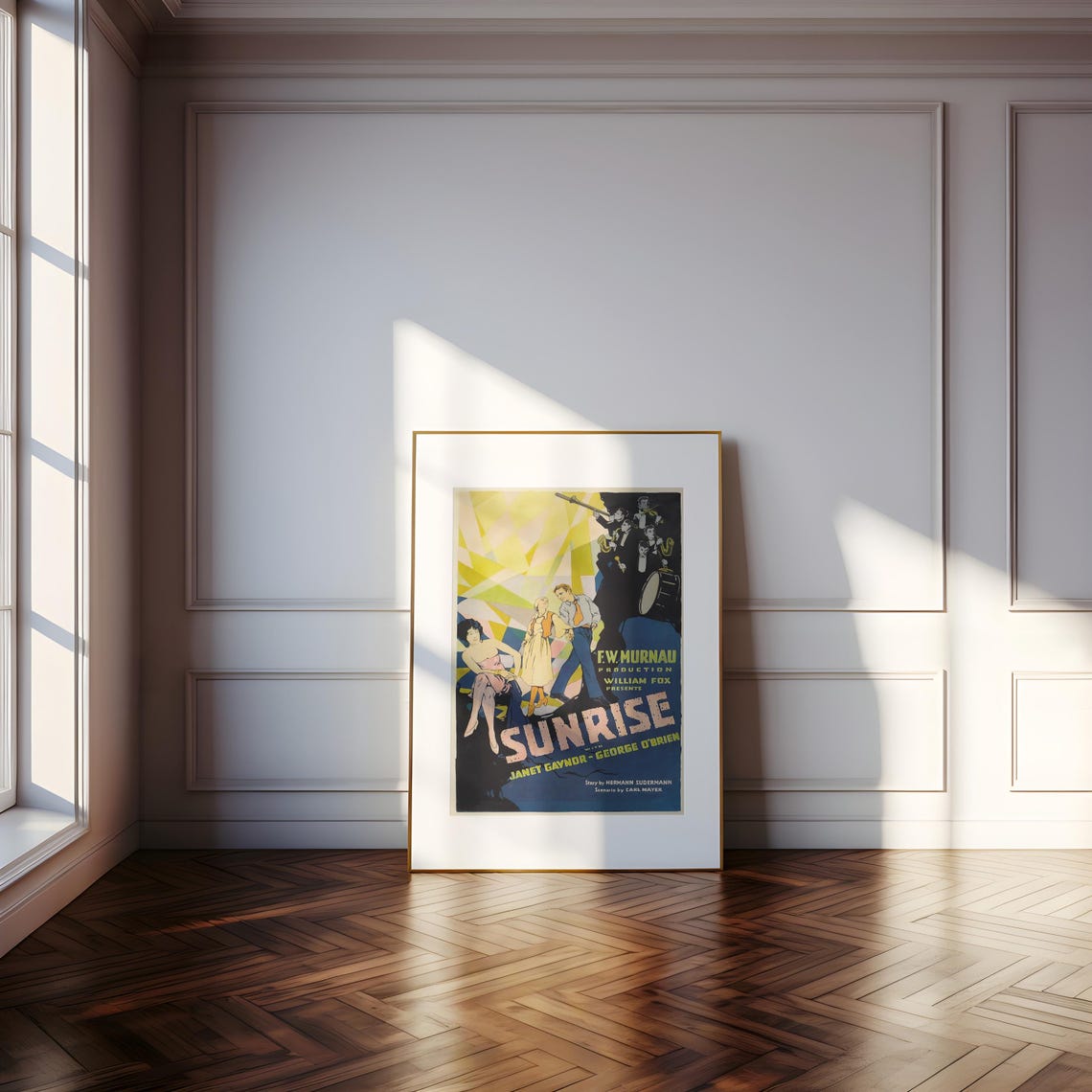 Sunrise A Song Of Two Humans Movie Poster 1927 Framed Print Academy Award Silent Film Poster Fw Murnau - Image 5