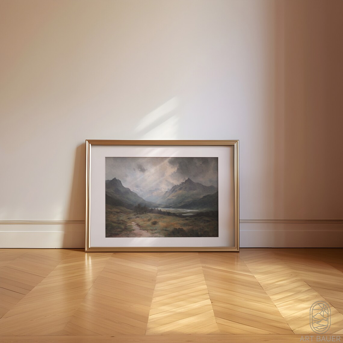 Scottish Highlands Oil-Painting-Style Art Print - Image 3
