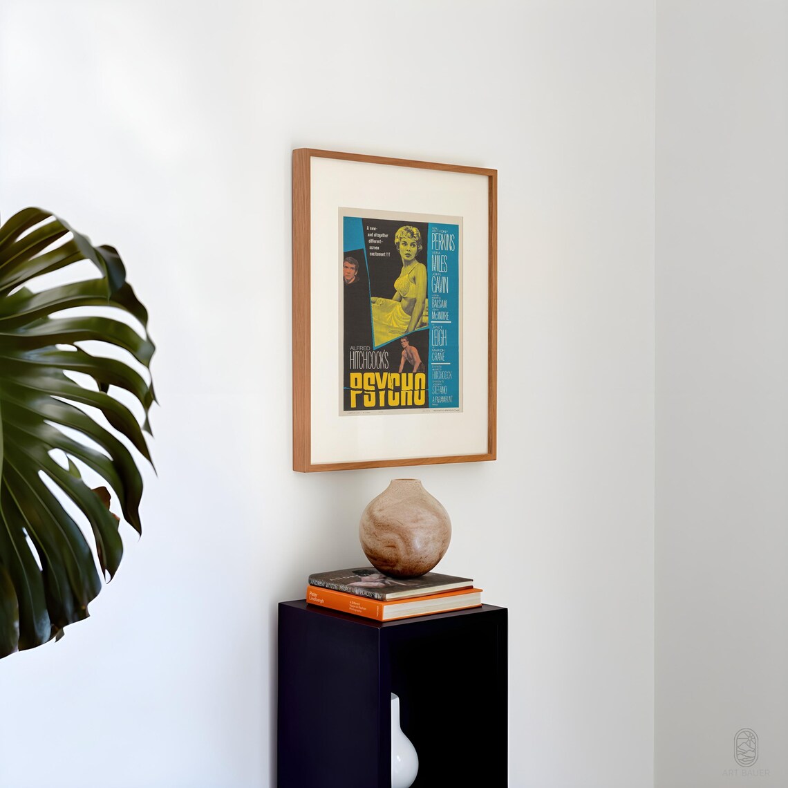 Psycho 1960 Hitchcock Vintage Thriller Movie Cinema Wall Poster - Image 2